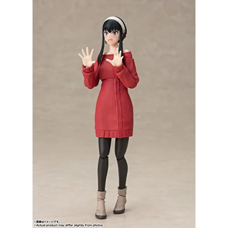 Bandai Tamashii Nations S.H. Figuarts Actionfigur Yor Forger, detailgetreu, 15 cm, wechselbare Gesichtsausdrücke und Zubehörteile – Bild 3