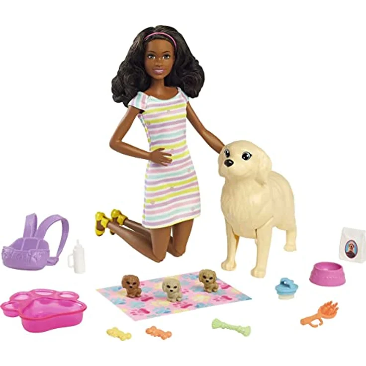 Mattel - Barbie Puppe mit Hund & Welpen – Bild 2