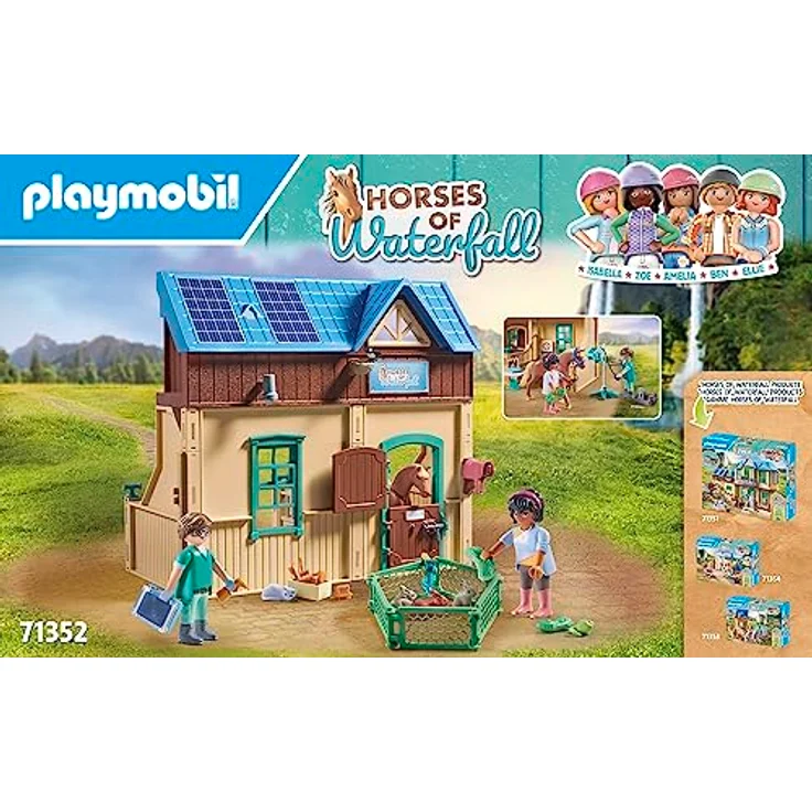 Playmobil® Konstruktions-Spielset Reittherapie & Tierarztpraxis (71352), Horses of Waterfall, (164 St) – Bild 3