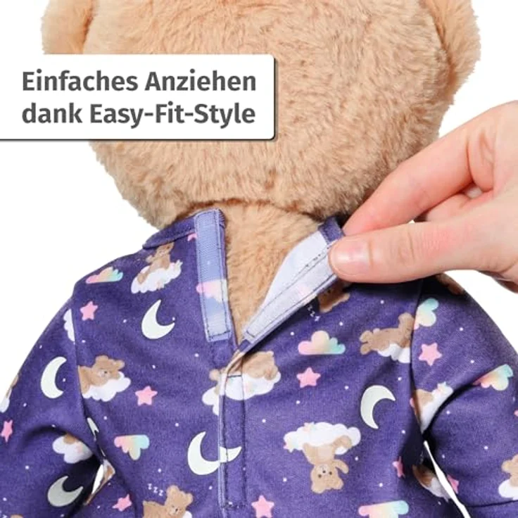 BABY Born Teddy Schlafanzug, leuchtet im Dunkeln, passend für 43 cm Puppen und Teddy, 836484 Zapf Creation – Bild 5