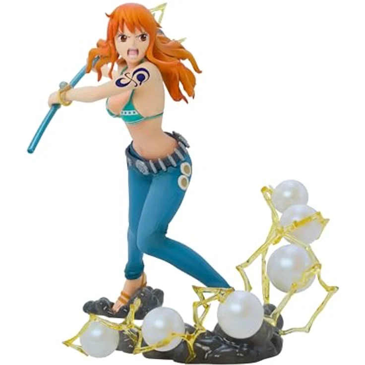 ABYstyle Studio One Piece Nami 1:10 Scale Collectable PVC Figur, 20 cm groß, offiziell lizenziert und authentisch – Bild 1
