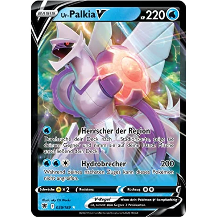 Pokémon-Sammelkartenspiel: Liga-Kampfdeck Ur-Palkia-VSTAR (1 spielbereites 60 Karten-Deck, 3 holografische V-Karten und 2 holografische VSTAR-Karten) – Bild 4