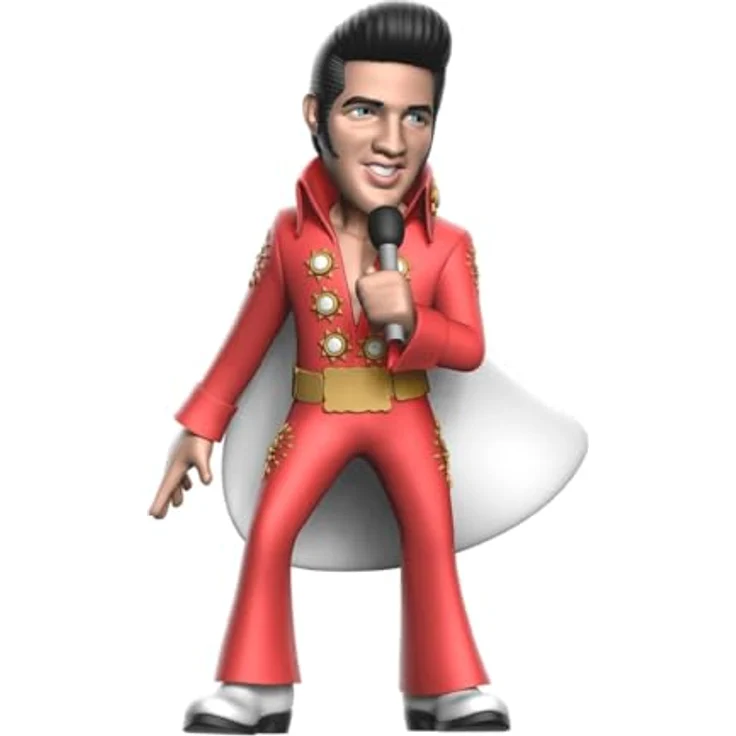 MINIX Bandai Sammelfigur Elvis im roten Anzug, 12 cm, Sammlerstück für Ausstellung und Geschenkidee für TV-Fans (MN18918) – Bild 2