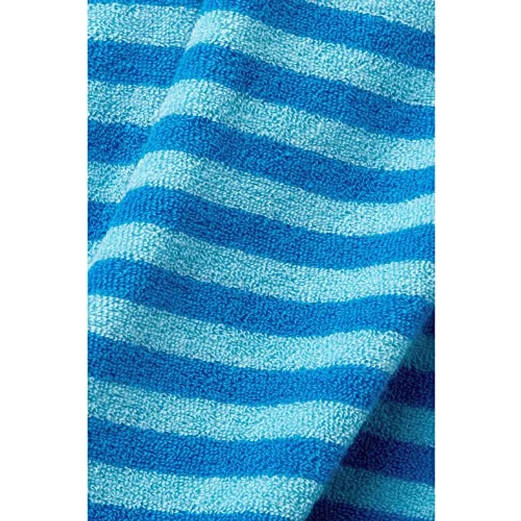 Esprit Esprit Bademantel Damen Kapuze Striped Hoody, sportliches Streifendesign, turquoise, 80% Baumwolle – Bild 6