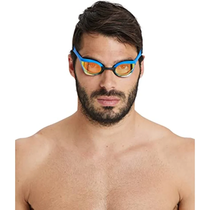 Arena Unisex – Erwachsene Cobra Ultra Swipe Mr (Yell Swim Goggles, Yellow Copper-Blue – Bild 4