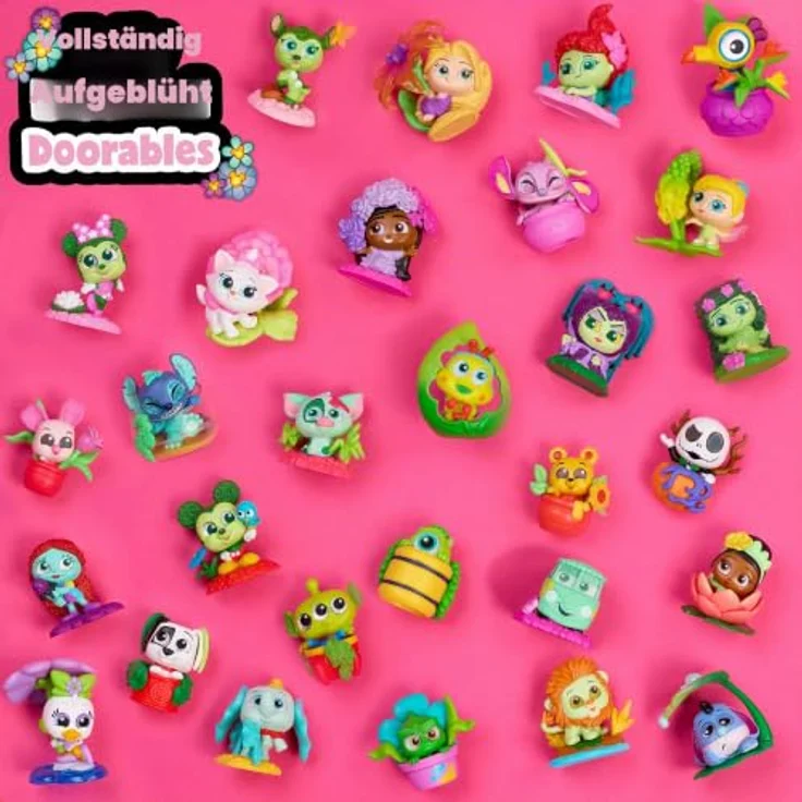 Disney Doorables In Full Bloom Multi Peek, 4-cm Sammelfiguren-Set mit 5-7 Figuren, Zubehör und Checkliste, sammelbare Disney Charaktere für Kinder ab 5 Jahren – Bild 2