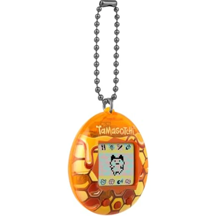 Bandai Tamagotchi Original Honey, Lernspielzeug mit CR2032 Batterie, mehrfarbig – Bild 7