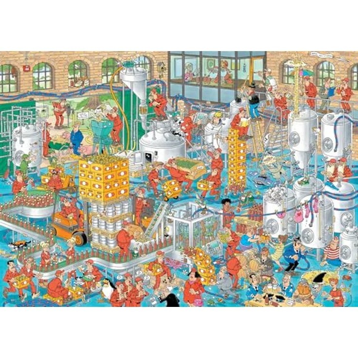 Jan van Haasteren Die Handwerksbrauerei 1000 Teile Puzzle, umweltfreundlich aus 100% recyceltem Karton – Bild 2