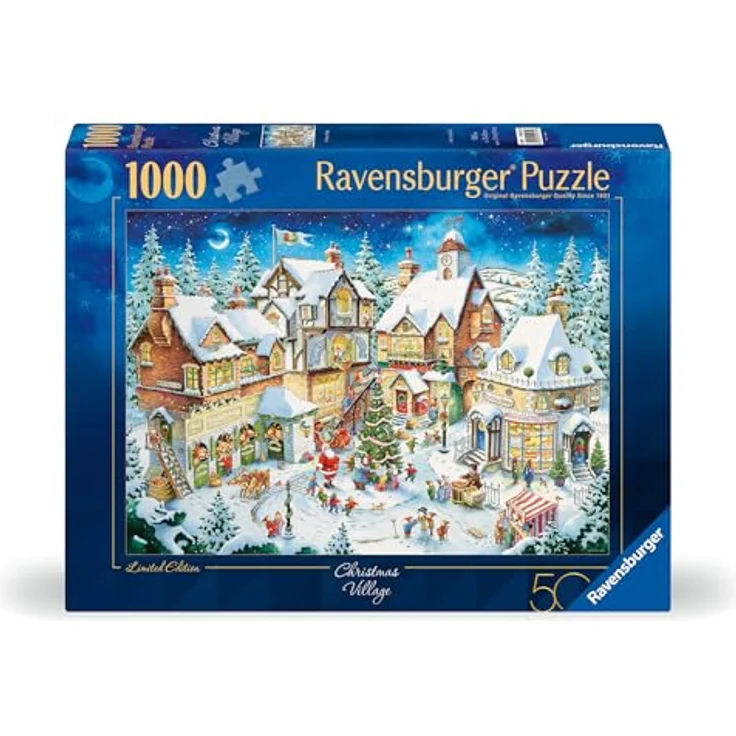Ravensburger Puzzle 12001271 - 50-jähriges Jubiläum: Weihnachtsdorf Limited Edition - 1000 Teile Puzzle für Erwachsene und Kinder ab 14 Jahren, Weihnachts-Puzzle, hochwertige Qualität und perfekte Passform – Bild 2