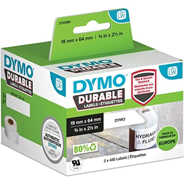 DYMO LW Durable Labels - 19 x 64 mm - 2112284