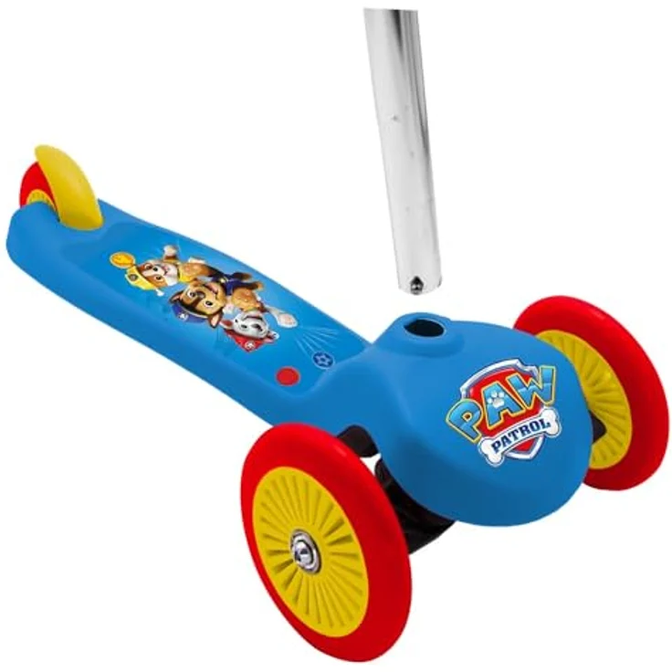 Seven 3-Rad Scooter Paw Patrol mit Lean-to-Steer-Lenkung, rutschfestem Deck und Hinterradbremse, klappbar – Bild 2