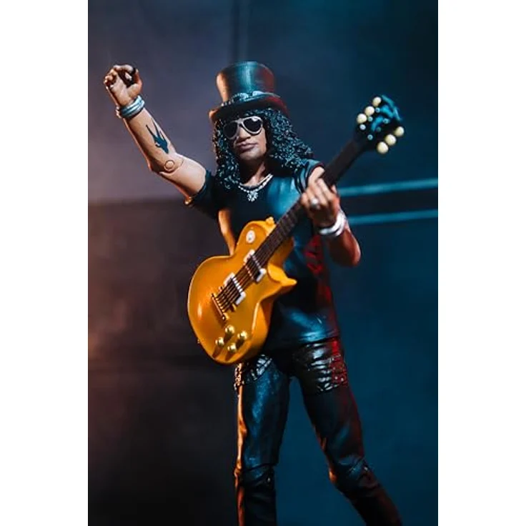 McFarlane Toys Music Maniacs Rock Slash, 15,2 cm große Actionfigur mit Gitarre und nummeriertem Echtheitszertifikat – Bild 2