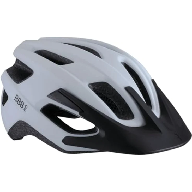 BBB Cycling Unisex-Adult Fahrradhelm Kite 2.0 | Abnehmbares Visier | MTB und Rennrad | Matt weiß M (55-58cm) – Bild 3