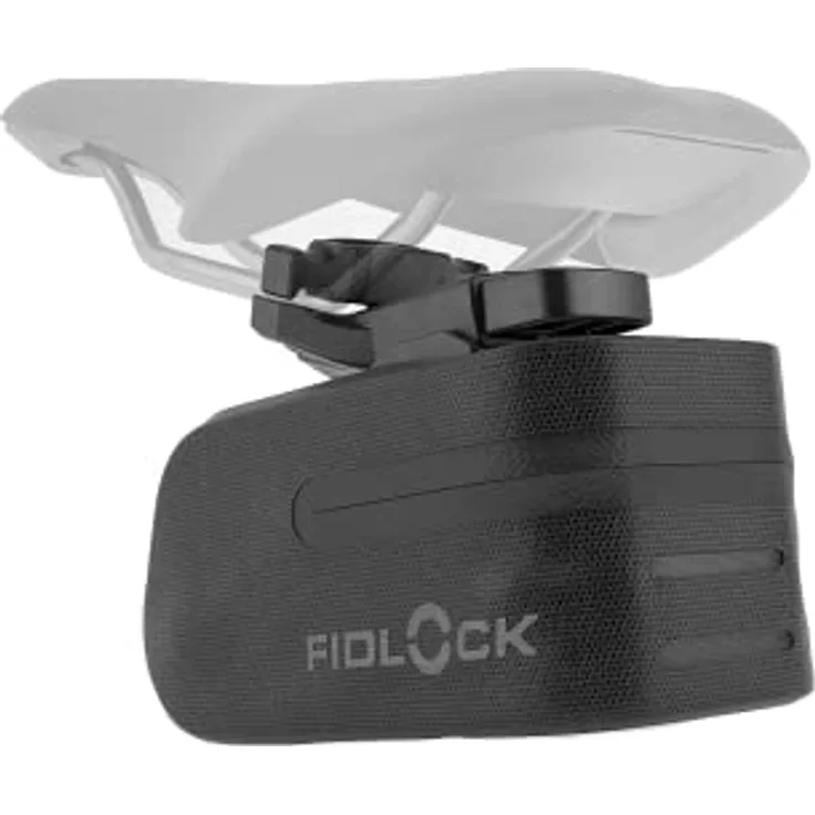 Fidlock 9175 Unisex – Erwachsene Bag 600 + Saddle Base Satteltasche mit Halterung, schwarz, 600ml