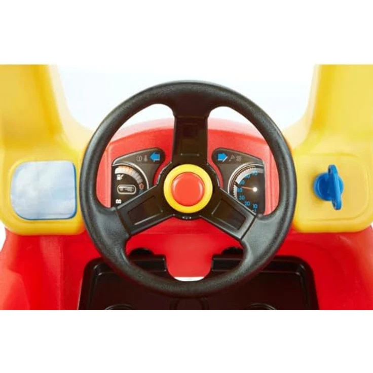 Little Tikes Cozy Coupe, Rutschauto mit abnehmbaren Boden, funktionierender Hupe und Griff für Schiebefahrten, rot – Bild 6