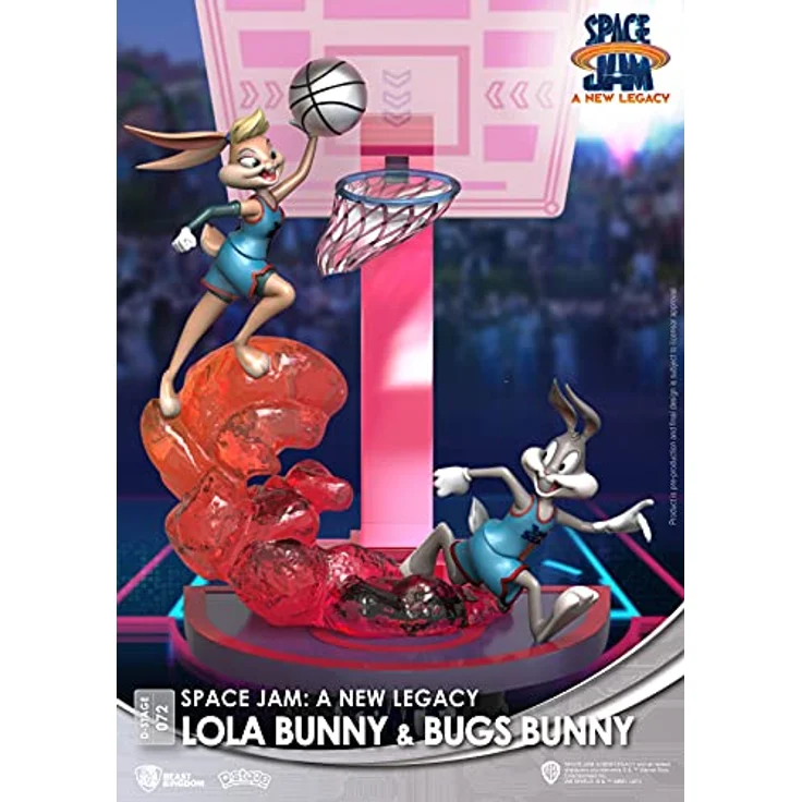 Beast Kingdom Space Jam 2 D-Stage, Diorama mit Lola und Bugs Bunny, ca. 15 cm, transparentes Display-Box – Bild 6