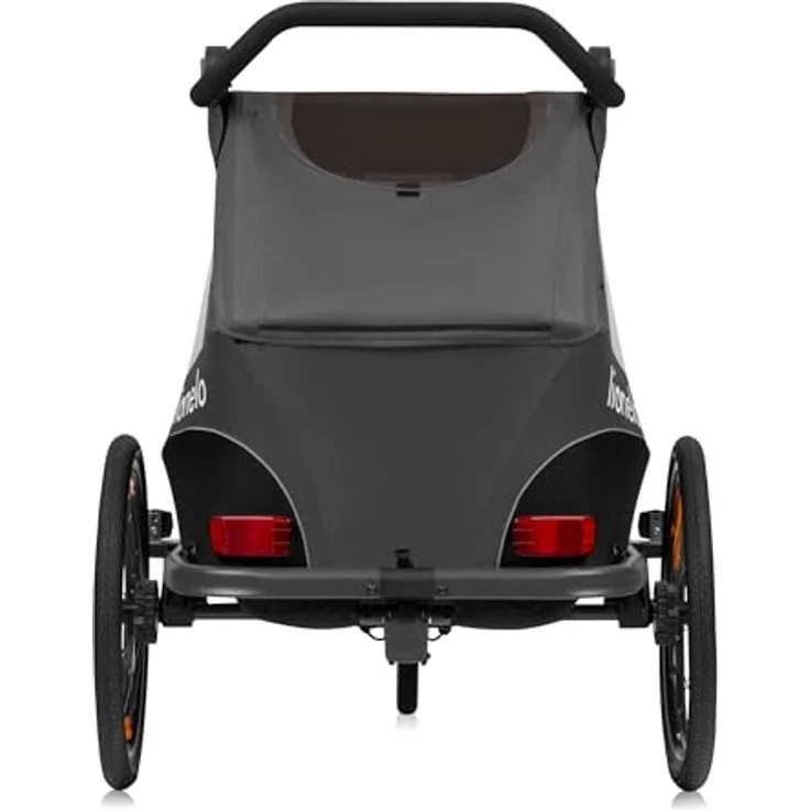 lionelo Fahrradkinderanhänger CAMA, 2in1 / SIQ / All-round-safety/ Head+/UPF 50+/60l Kofferraum, Kinderwagen und Fahrradanhänger, blau – Bild 5