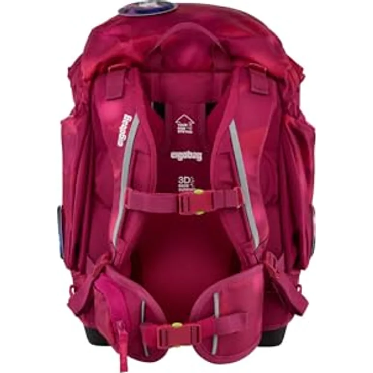 ergobag Pack Set, ergonomischer Schulranzen 6-teiliges Set für 1. Klasse mit gepolstertem Tragesystem, wasserdichter Bodenwanne und individualisierbaren Kletties, geeignet für Mädchen und Jungen – Bild 4