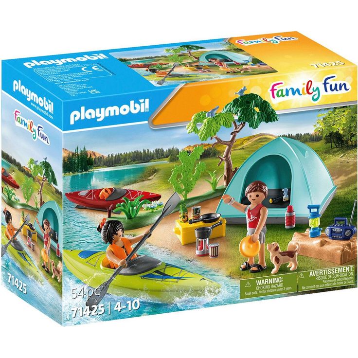 Playmobil® Konstruktions-Spielset Zelten (71425), Family & Fun, (54 St)