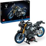 LEGO 42159 Technic Yamaha MT-10 SP Motorrad-Modellbausatz für Erwachsene, authentisches Fahrzeug-Modell mit 4-Zylinder-Motor, funktionsfähiger Lenkung und AR-App, Geschenk für Männer und Frauen
