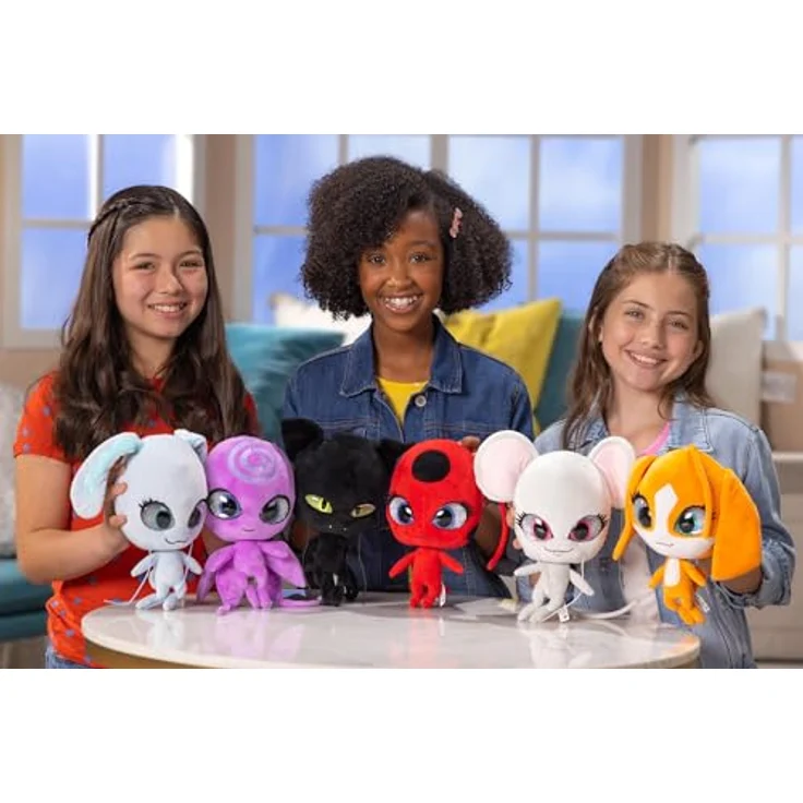 Miraculous Kwami Mon Ami Plagg, 24 cm Kuscheltier mit Resinaugen, Glitzer und detaillierten Nähten, für Kinder – Bild 3