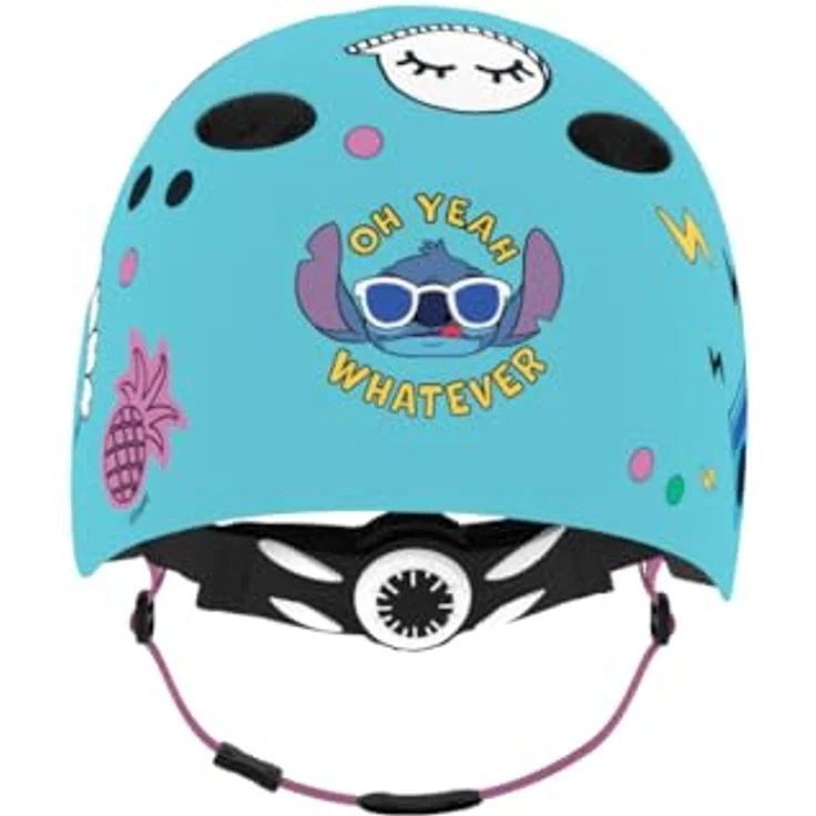 Seven Polska Disney Fahrradhelm Stitch, Roller Blades, Skater, 52-56cm, ab ca. 6 Jahre, Grünblau mit STITCH, leicht mit stoßdämpfendem EPS-Schaum – Bild 5