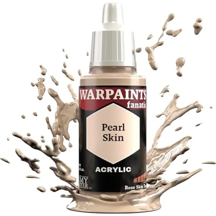 The Army Painter Warpaints Fanatic Pearl Skin, Acrylfarbe für Miniaturen, hautfarbener Ton, hohe Deckkraft