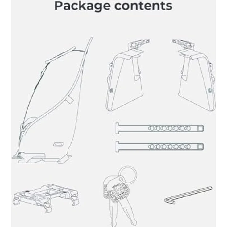 Urban Iki Carrier Mounting Kindersitz hinten, ergonomisches Design mit 5-Punkt-Sicherheitsgurt, Koge Brown/Kurumi Brown, geeignet für Kinder bis 22 kg – Bild 4