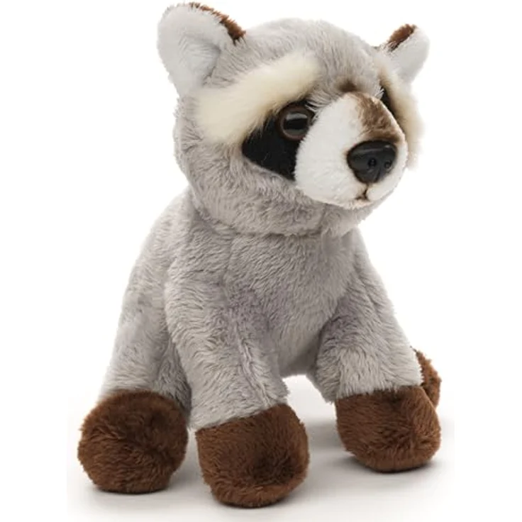 Uni-Toys Waschbär Plushie, grau - 15 cm Plüsch-Bär aus hochwertigem Polyester mit recyceltem Füllmaterial – Bild 3