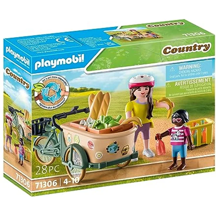 Playmobil® Konstruktions-Spielset Lastenfahrrad (71306), Country, (28 St), teilweise aus recyceltem Material, Made in Europe – Bild 3