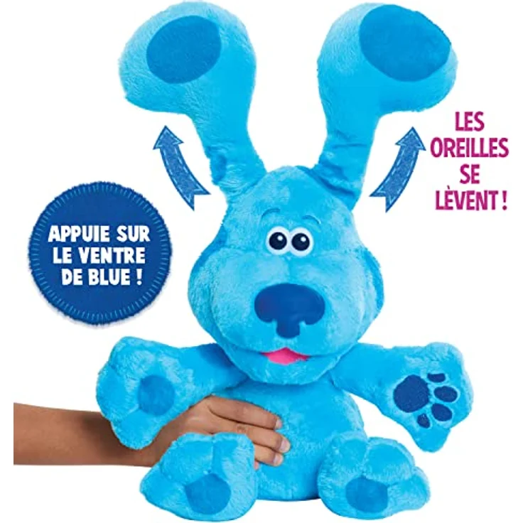 JP Blue's Clues BLU02100 Pistas de y Tú-Peek-A-Boo Plush Blues Clues Las Blue's Clues & You Guck Plüschtier-Blue, Bunt – Bild 5