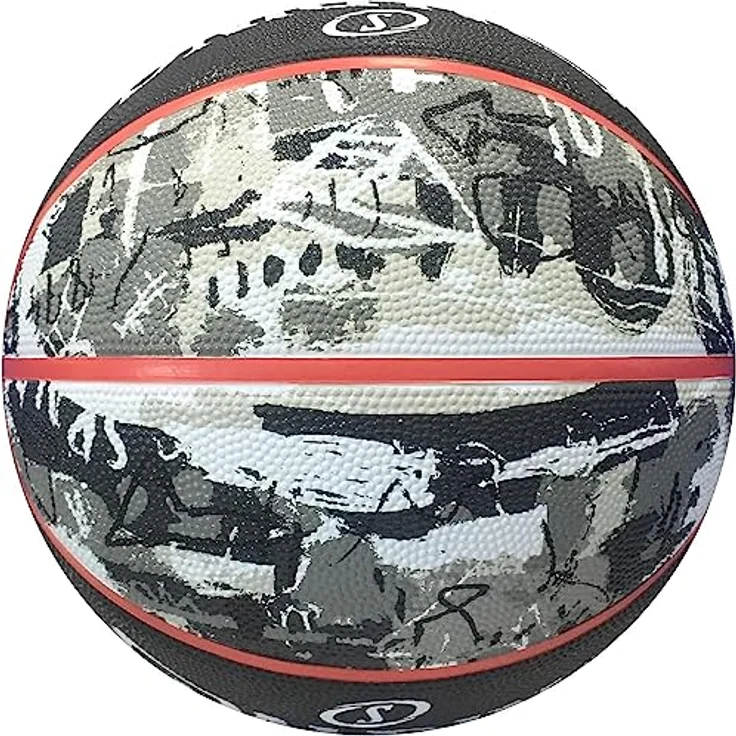 Spalding Graffiti Ball 84378Z, Unisex basketballs, Black, 7 EU, Gum – Bild 3