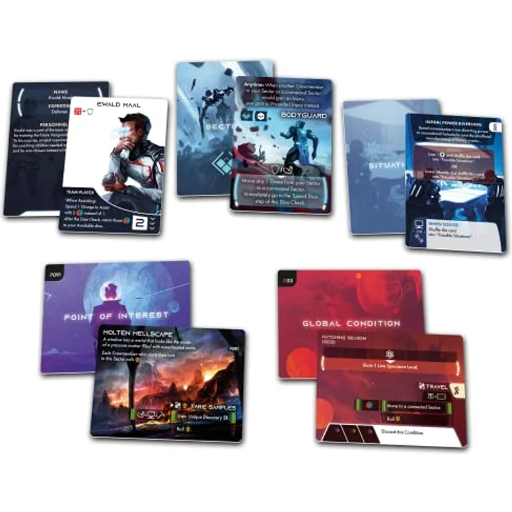 Awaken Realms ISS Vanguard, kooperatives Brettspiel für 1 bis 4 Spieler mit umfassendem Logbuch-System und über 100 einzigartigen Crewmitgliedern – Bild 6