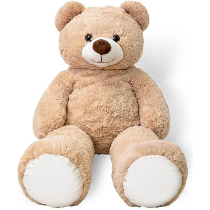 JollyPlush Großer Teddybär Kuscheltier 150 cm, XXL Plüschbär weich und langlebig, ideal als Geschenk