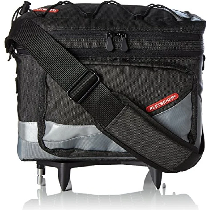 Pletscher Gepäckträgertasche-2179841800 Gepäckträgertasche, schwarz, 35x27x21cm – Bild 1