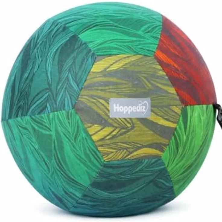 Hoppediz Ballonhülle für Kinder, Soft Indoor Ball für sicheres Spielen ohne Platzen, inkl. 2 Luftballons, Magig Leaf