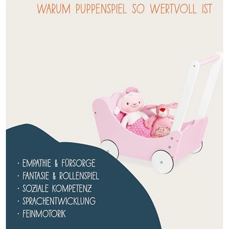 Puppenwagen 'Jasmin', komplett, 4-tlg. – Bild 7
