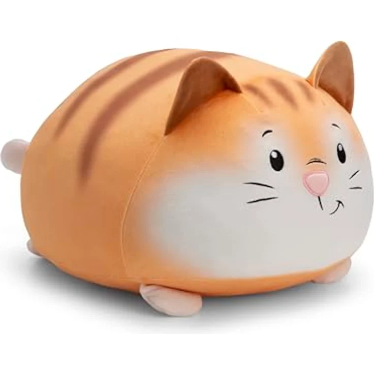 NICI Kuscheltier Chill Katze 30x34cm - beige - Stofftier aus weichem Plüsch, niedliches Plüschtier zum Kuscheln und Spielen, für Kinder & Erwachsene, tolle Geschenkidee | 61692 – Bild 1