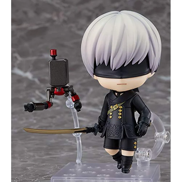 Square Enix Nendoroid NieR Automata 9S (Yoruha Nr. 9 S Type), vorbemalte Actionfigur aus Kunststoff, Höhe 100 mm, mit Spezialpodest – Bild 2