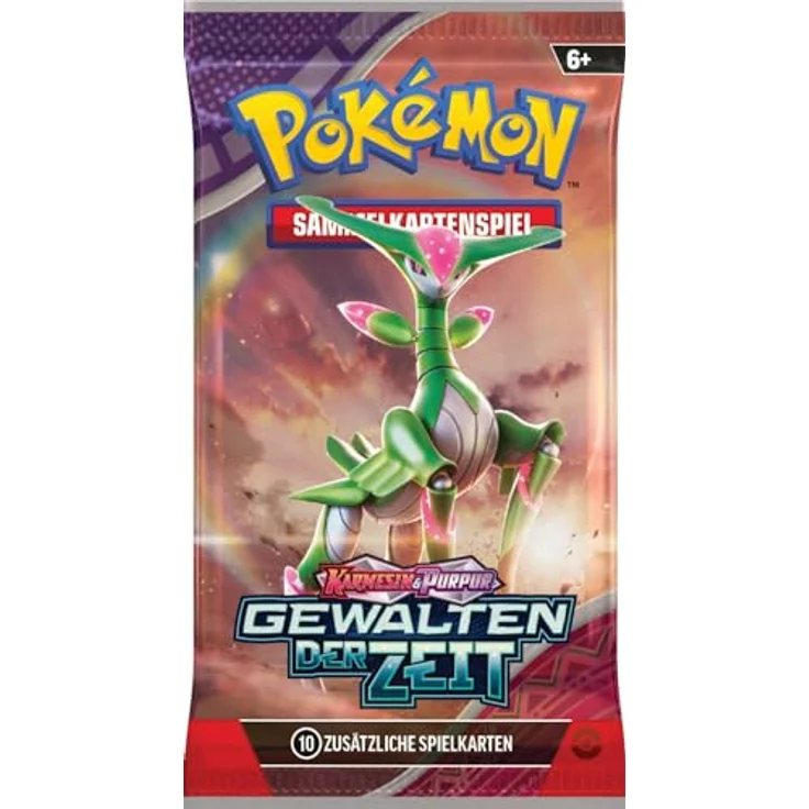 Pokémon Pokémon-Sammelkartenspiel: 3er-Pack Karmesin & Purpur – Gewalten der Zeit: Mopex (Blau) - mit holografischer Promokarte und brandneuen Pokémon-ex-Karten – Bild 5