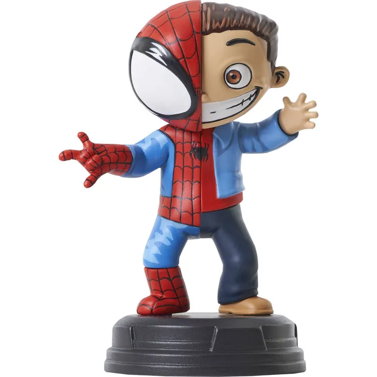 Diamond Select Marvel Animated Statue Peter Parker, 10 cm, detailreiche Resina-Figur