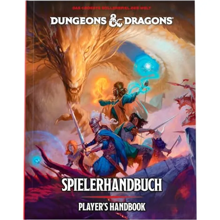Wizards of the Coast Dungeons & Dragons: Player's Handbook 2024, umfassendes Spielerhandbuch mit über 400 Zaubersprüchen und 12 Klassen, deutsch