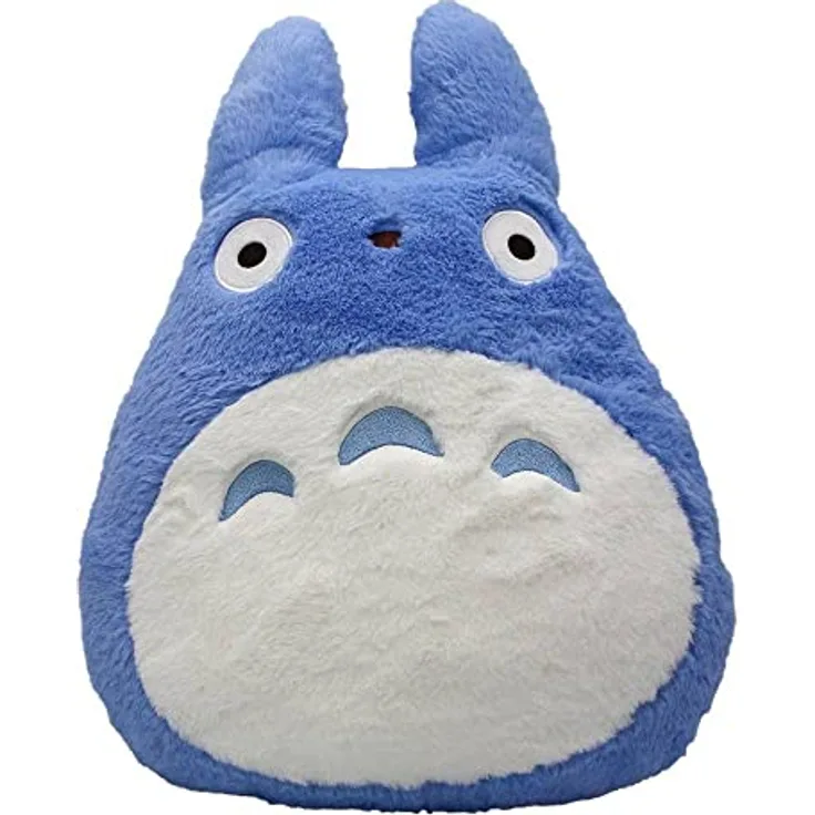 Sun Arrow Mein Nachbar Totoro Nakayoshi Kissen Blue Totoro, Plüschkissen (420 x 320 x 110 mm) aus Polyester