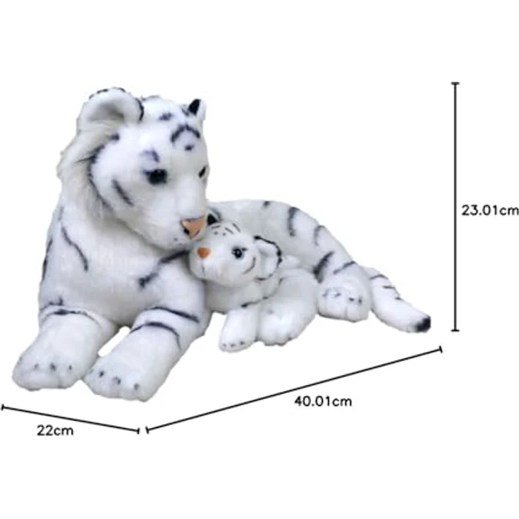 Wild Republic White Tiger - Mom & Baby Tiger – Bild 3