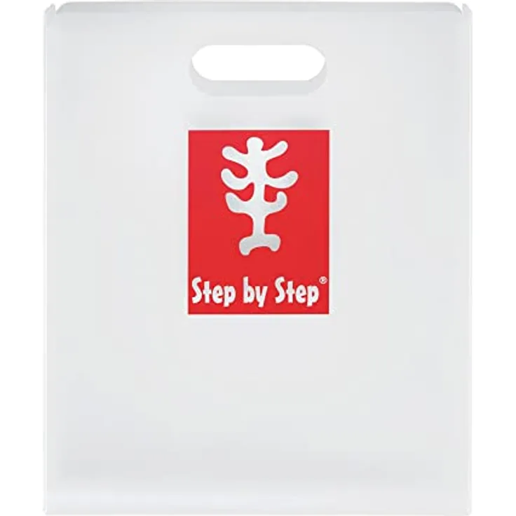 Step by Step Heftbox mit Tragegriff, Transparent
