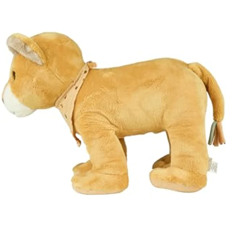 Sterntaler Kuscheltier XL LÖWE Leo, Mattgelb, flauschig aus hochwertigem Polyester mit Musselin-Schal – Bild 4