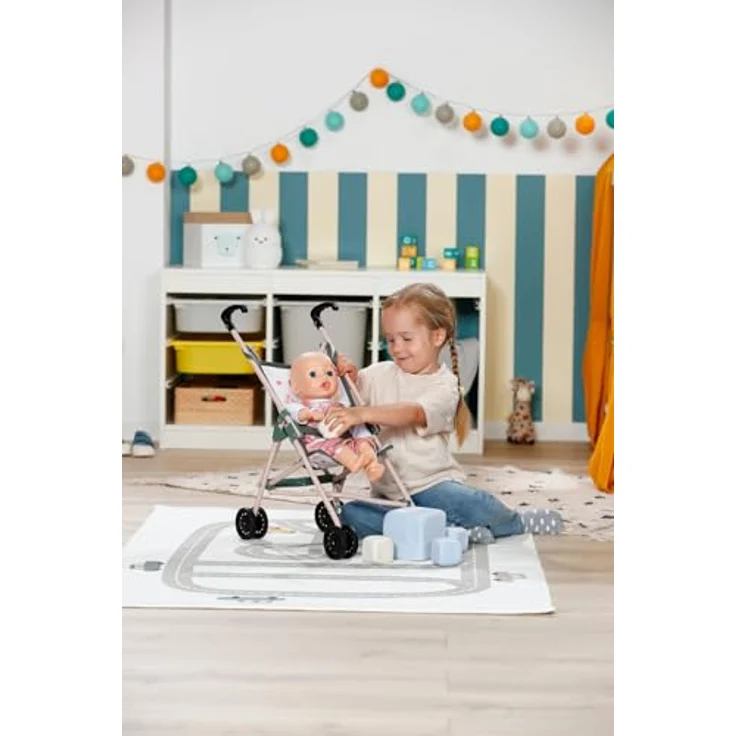 Baby Born Puppenbuggy Dschungel-Design, mit Tasche – Bild 5