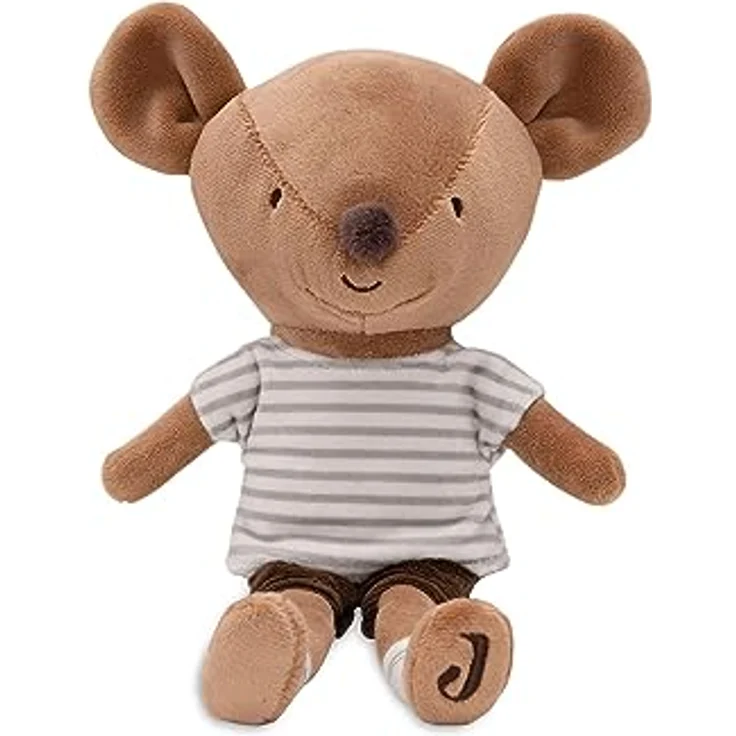 Jollein 037-001-67075 Stofftier Kuscheltier Maus Jackie braun (32 cm) – Bild 1