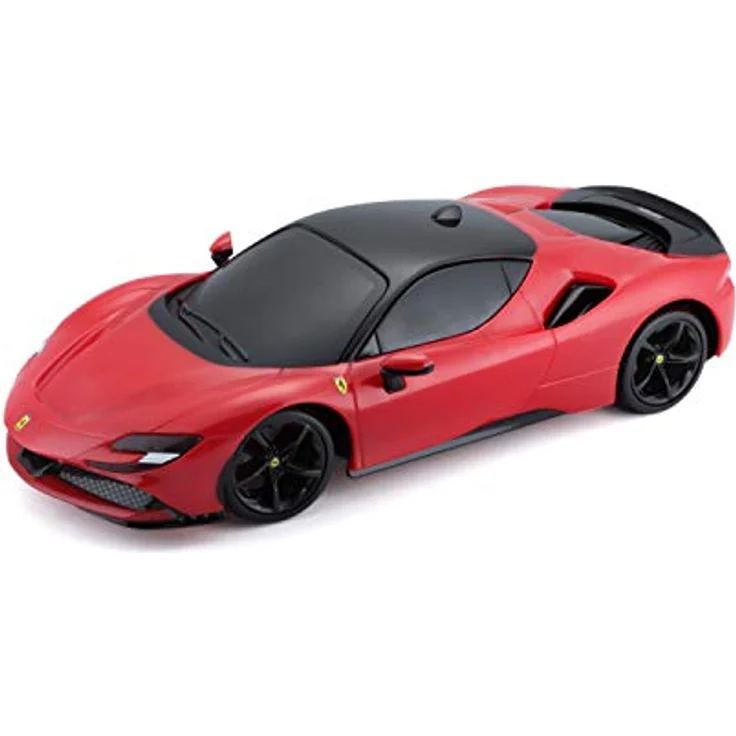 Maisto Tech R/C Ferrari SF90 Stradale: Ferngesteuertes Auto im Maßstab 1:24, 2,4 GHz, mit Pistolengriff-Steuerung, ab 5 Jahren, 20 cm, rot (581532) – Bild 1