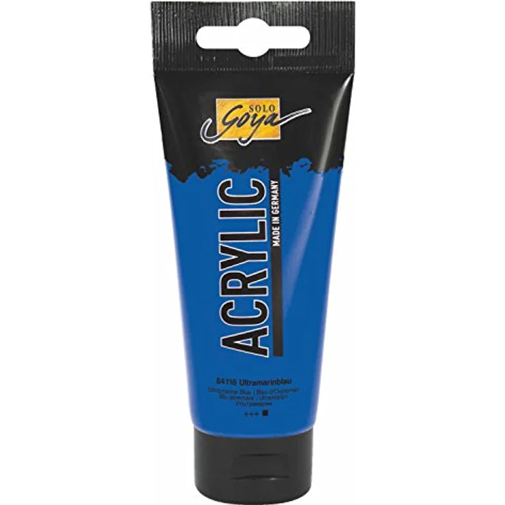 KREUL Solo Goya Acrylic, 100 ml Tube, ultramarinblau, hochpigmentierte, wasserbasis Acrylfarbe, schnell matt trocknend, gut deckend, wasserfest – Bild 1